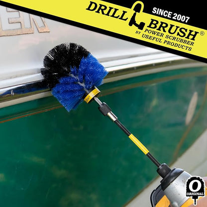 Aquatic Cleaning Supplies - Boat and Carpet Cleaner Brush - Boat Accessories for Cleaning - Scrubbing Drill Powered Brush - Boat Hull Cleaner - Pool Cleaning Set - Extended Reach Cleaning - Tank Brush