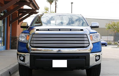 iJDMTOY Hood Scoop Mount 36-Inch LED Ultra Slim Light Bar Compatible with 2014-2021 Toyota Tundra, Includes (1) 108W High Power LED Lightbar, Hood Bulge Mounting Brackets & On/Off Switch Wiring Kit