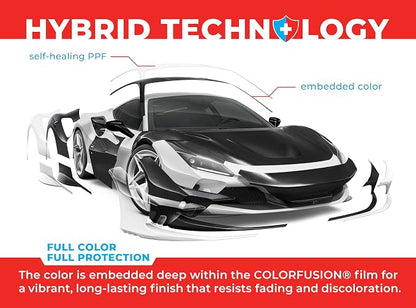 ColorFusion PPF by VViViD, Gloss Metallic Shadow Ash Grey Dry Apply PPF Vinyl Car Wrap Roll 6ft x 5ft