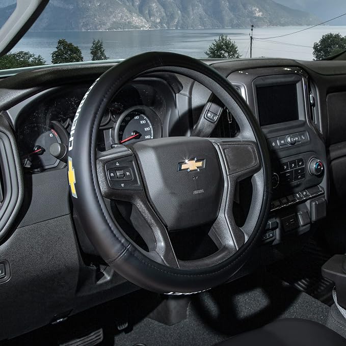 Chevy Gold Bowtie Style Premium Speed Grip Steering Wheel Cover
