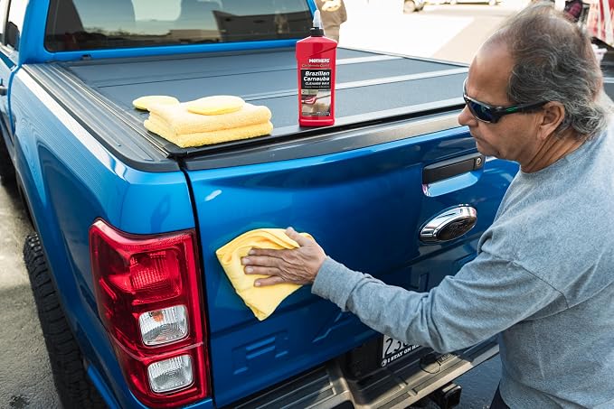 Mothers California Gold Brazilian Carnauba Cleaner Wax, 1 gal. — Cleans & Waxes in One Step, Removes Oxidation & Swirls, Premium Carnauba Shine & Protection for All Paint Finishes (05702)