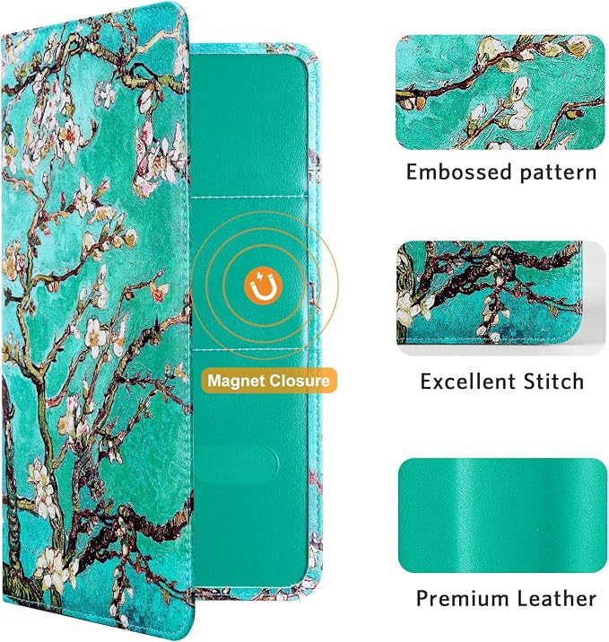 CoBak Car Registration and Insurance Holder - Vehicle Glove Box Car Organizer,Auto Truck Comparment Accessories Case with Magnetic Closure for Driver License,Cards