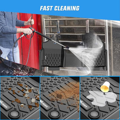 Nilight TPE Floor Mats for Dodge Ram 1500 Quad Cab 2013-2018, Dodge Ram 1500 Classic Quad Cab 2019 2020 2021 2022 2023 2024 (NOT for New Body) All Weather Custom Fit Heavy Duty Floor Liners
