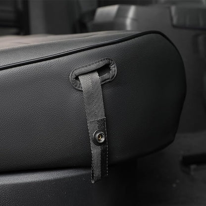EKR Tacoma Car Seat Covers Custom Fit for Toyota Tacoma (Petrol) 2024 2025 2026 DoubleCab/CrewCab SR/SR5/TRD Sport/TRD Off-Road/Limited -Truck Seat Covers Full Set,Faux Leather(Black)