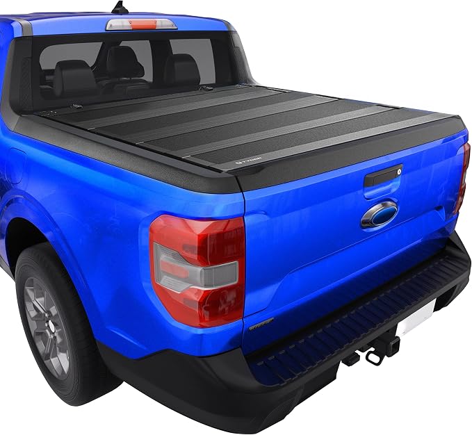 Tyger Auto T4 Flip-Up Low Profile Hard Alloy Truck Bed Tonneau Cover Compatible with 2022-2026 Ford Maverick | 4.5' (54") Bed | TG-BC4F4427