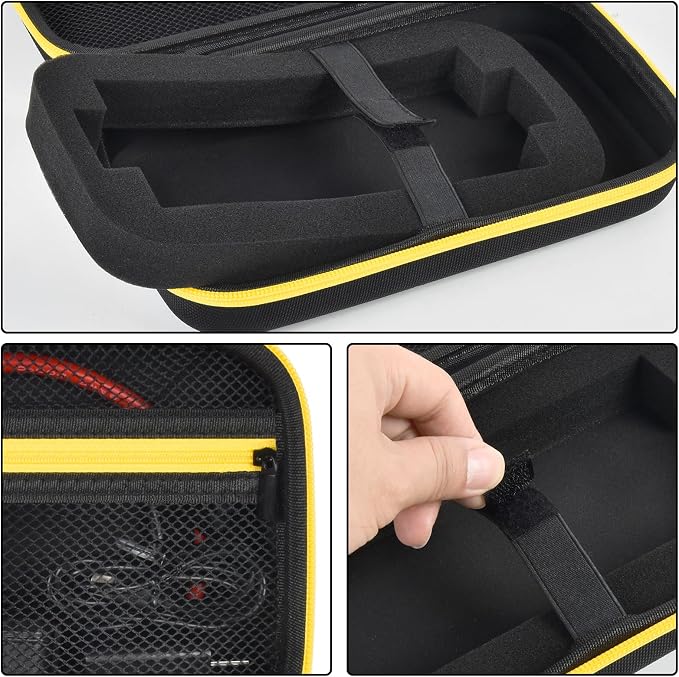 Case Compatible with DeWalt DXAELJ16 1600 Peak Amp Jump Starter Battery Booster, Portable Jumper Storage Holder Pocket for USB Power Station (Box Only) Black