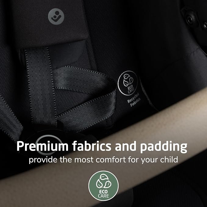 Maxi-Cosi Zelia Pro 5-in-1 Travel System with Mico Pro Infant Car Seat and Baby Stroller Combo, Reversible Seat, Large Wheels, Adjustable Handle, Newborn to Toddler, Lightweight, Caspian Caviar