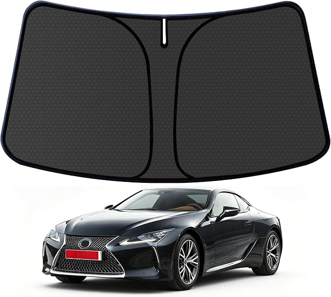 LZ Customized Windshield Sun Shade for 2018 2019 2020 2021 2022 2023 2024 Lexus LZ Front Window Sunshade Visor Protector Foldable Blocks UV Rays Keep Car Cooler Accessories