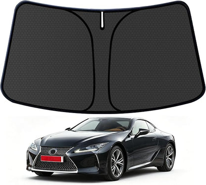 LZ Customized Windshield Sun Shade for 2018 2019 2020 2021 2022 2023 2024 Lexus LZ Front Window Sunshade Visor Protector Foldable Blocks UV Rays Keep Car Cooler Accessories