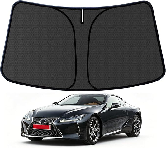 LZ Customized Windshield Sun Shade for 2018 2019 2020 2021 2022 2023 2024 Lexus LZ Front Window Sunshade Visor Protector Foldable Blocks UV Rays Keep Car Cooler Accessories