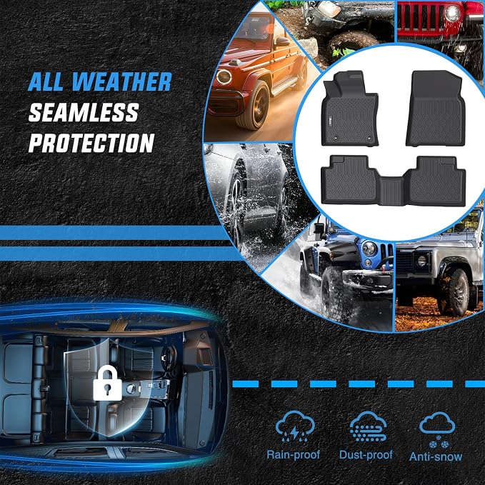 Nilight TPE Floor Mats for Toyota Camry (Hybrid Only) 2018 2019 2020 2021 2022 2023 2024,All Weather Custom Fit Heavy Duty Floor Liners