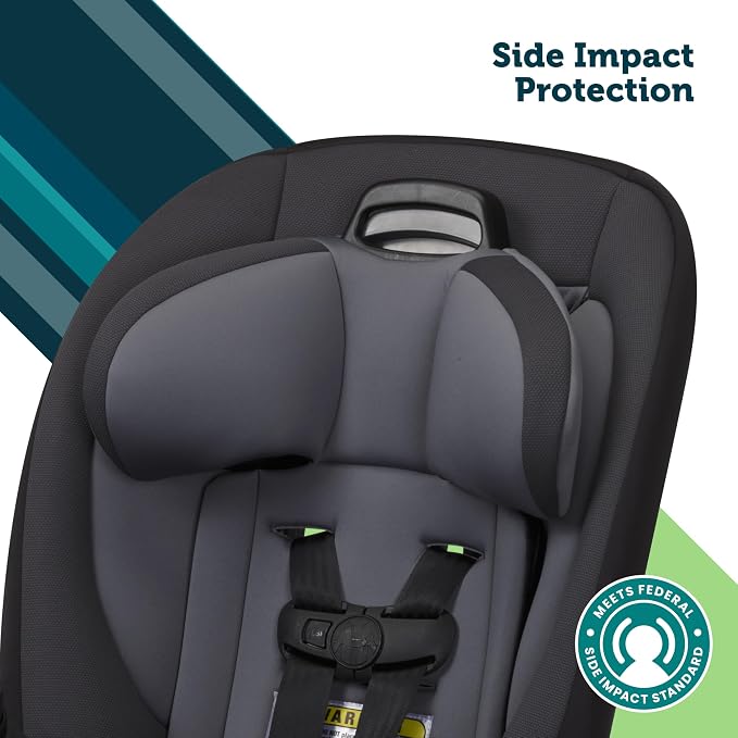 Safety 1st Ellaris 3-in-1 Convertible Car Seat, Slim Fit Design, Rear & Forward-Facing, 5-Position Headrest, Travel-Friendly with Machine-Washable Seat Pad, Peacock Blue