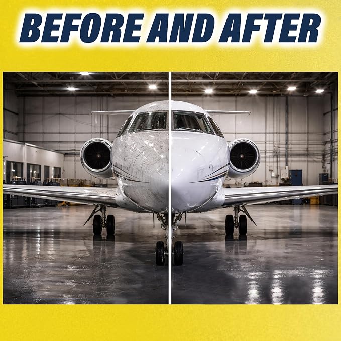 Plane Perfect Wing Wipe Quick Detail Spray Sealant - Hydrophobic Aviation Grade Spray Wax with UV Protection - Long Lasting Nano Spec Shine for Airplanes, Cars, Boats & Motorcycles | 128 Oz
