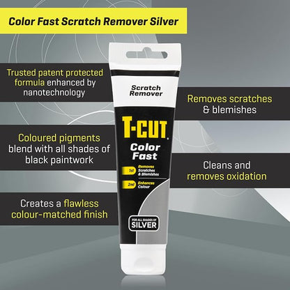 T-Cut Color Fast Scratch Remover & Paint Restorer, Silver - Repairs Swirls & Scratches, Removes Oxidation, Restores Color & Enhances Shine, 5.3 oz