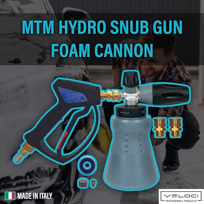 MTM Hydro Wide Mouth PF22 Foam Cannon and SG28 Trigger Gun Kit for Pressure Washer Commercial Grade Made in Italy