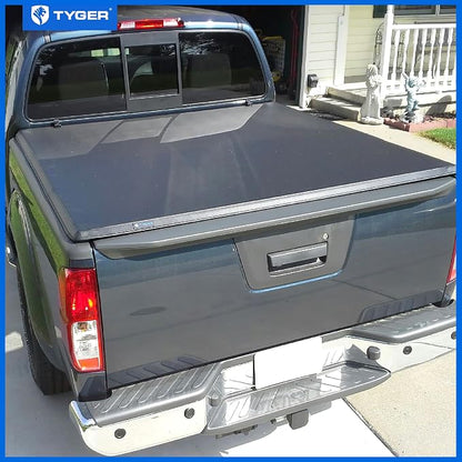 Tyger Auto T3 Soft Tri-fold Truck Bed Tonneau Cover Compatible with 2005-2021 Nissan Frontier; 2009-2012 Suzuki Equator | 5' (59") Bed | TG-BC3N1028