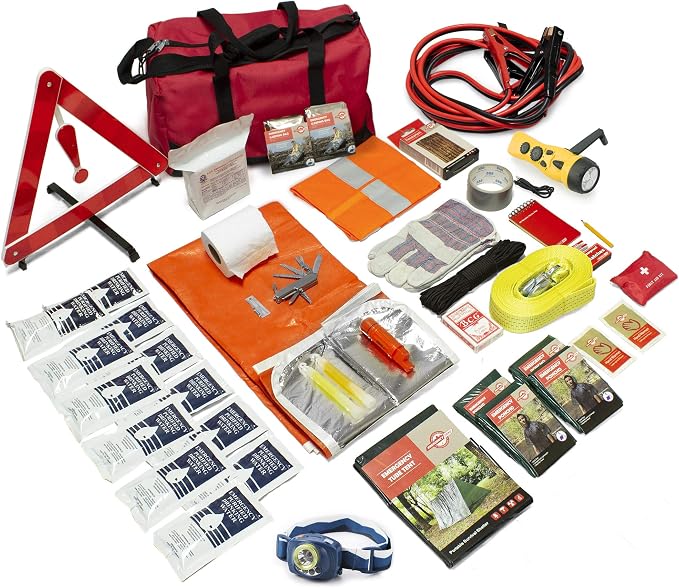 Emergency Zone Premium Roadside Assistant Emergency Car Survival Kit. 1 Pack