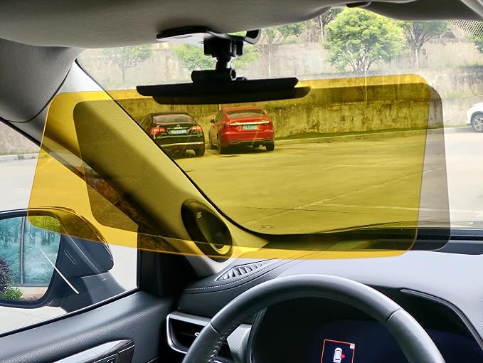 Automotive Sun Visors for Car, Van, Truck, Polarized Protection, Universal Install Anti-Glare Extender (15.35" for Day/Night 2 in 1 Sun Visor)