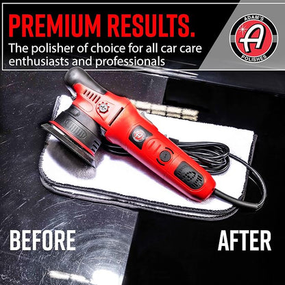Adam's 9mm Dual Action Car Polisher - Buffer Car Scratch Remover for Car Detailing