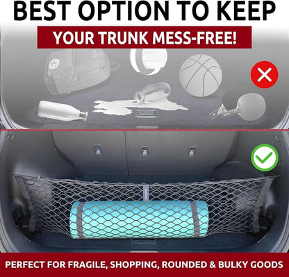 Envelope Style Elastic Trunk mesh Cargo net for kia sportage 2017-2026 - Premium Trunk Organizers and Storage - Luggage net for Crossover kia sportage