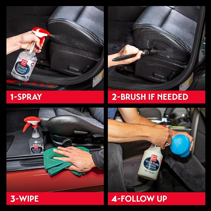 Griot's Garage Interior Cleaner Spray for Car Seats, Carpet, Upholstery Fabric, Floor Mat, Vinyl, Dashboard, Ideal for Truck, SUV, RV, Boat, and More, 11104, 35 Fl Oz