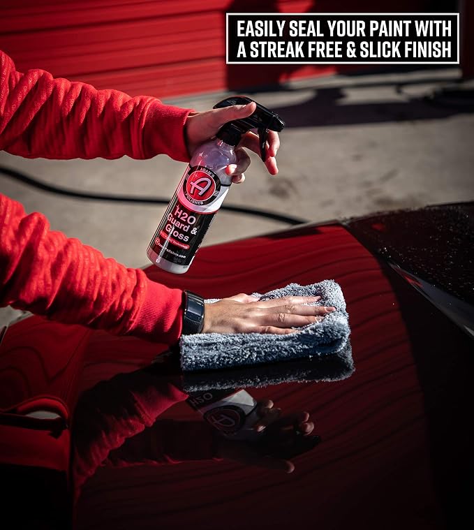 Adam's Polishes H2O Guard & Gloss (16oz) - Car Detailing Hybrid Top Coat Silica Sealant, Car Wax & Polish Quick Detailer | After Car Wash Seals, Shines, and Protects All Exterior Surfaces