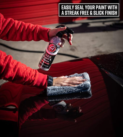 Adam's Polishes H2O Guard & Gloss (16oz) - Car Detailing Hybrid Top Coat Silica Sealant, Car Wax & Polish Quick Detailer | After Car Wash Seals, Shines, and Protects All Exterior Surfaces
