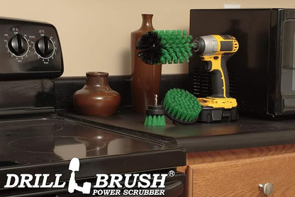 Drill Brush Power Scrubber by Useful Products - Drillbrush Oven Cleaner Brush Set - Kitchen Cleaning Brush Drill Brush Set - Kitchen Accessories - Drill Brush Attachment Countertop Scrubber Brush Set