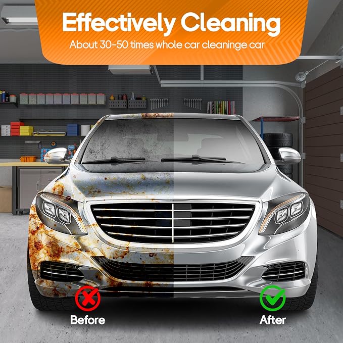 2PCS Clay Towel Auto Detailing, Clay Bar Towel Cloth Auto Detailing for Car (12 x 12 in) (Orange)