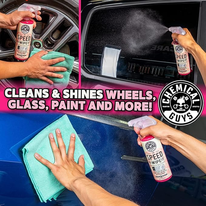 Chemical Guys Speed Wipe Quick Detailer, Safe for Cars, Trucks, SUVs, Motorcycles, RVs & More, Extra Large 32 fl oz, Cherry Scent