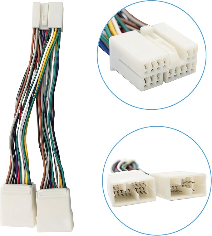 Auxillary Adapter, Navigation Retention Y Harness Cable for Honda Accord City Civic CRV Fit Pilot Odyssey 2003-2014