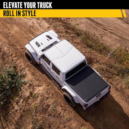 RealTruck TruXedo Lo Pro Soft Roll Up Truck Bed Tonneau Cover | 585901 | Fits 2019 - 2024 Dodge Ram 1500, Does Not Fit w/ Multi-Function (Split) Tailgate 5' 7" Bed (67.4")