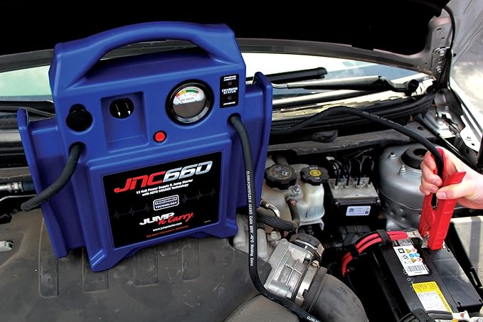 Clore Automotive Jump-N-Carry JNC660 1700 Peak Amp 12 Volt Jump Starter , Blue