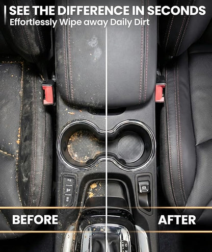 EVEO Car Wipes Interior Cleaning Kit -3-in-1 Car Cleaning Wipes Car Interior Wipes | Interior Car Wipes, Car Cleaning Kit Interior & Exterior - Protectant, Glass and Cleaning All Surfaces (90 Wipes)