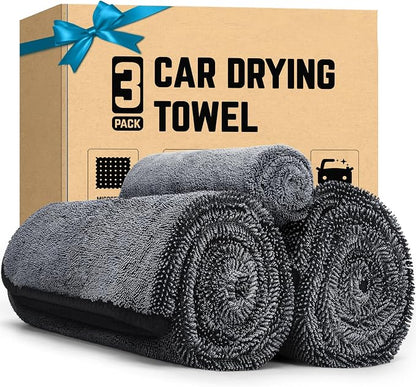 2-Pack Microfiber Towels for Cars 36"x24", Extra Large Ultra Absorbent Car Wash Drying Towels Detailing Supplies for SUVs and Trucks, No Streaks, Spots or Scratches