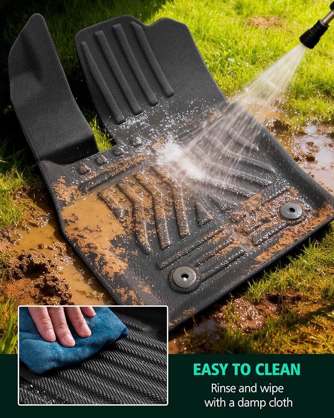 Floor Mats for Jeep Grand Cherokee: 2011-2021(Not for L), All Weather Floor Liners Car Accessories for Grand Cherokee 2021 2020 2019 2018 2017 2016 2015 2014 2013 2012 2011, 3PCS Lightweight Tough XPE