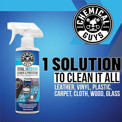 Chemical Guys HOL414 Total Interior Cleaner and Protectant, Refill Kit With 2 Dilution Bottles & 3 Premium Microfiber Towels (Safe for Cars, Trucks, SUVs, Jeeps, Motorcycles, RVs & More) 64 fl oz