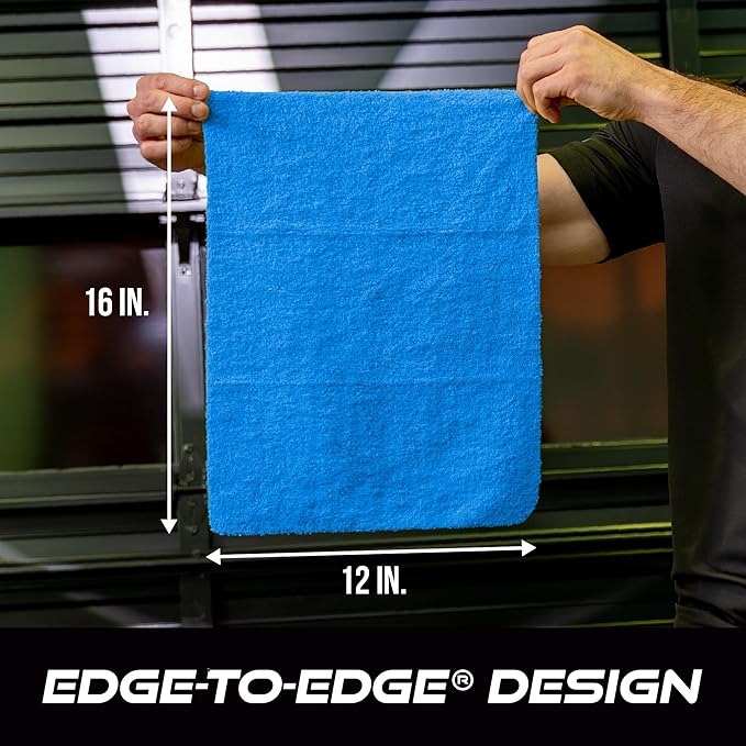VIKING Microfiber Cloth for Car or Home 40 Pack, Edgeless Towel for Interior and Exterior Car Detailing, Multi-Purpose, Reusable Towels, Assorted, 12 Inch x 16 Inch