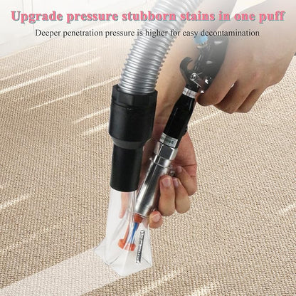 GOCCIDA 2in1 Car Interior Detailing Air Blow Gun & vacunm Gun,Multi-Purpose Cleaning Gun Detachable Sprinkler Head for Automotive Detailing, Carpet, Upholstery, Surface Cleaning