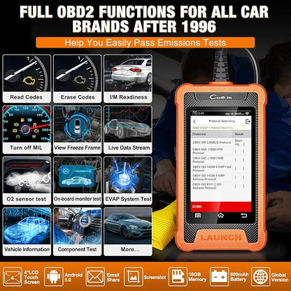LAUNCH Creader Elite Bi-Directional OBD2 Scanner for Toyota Lexus, 2026 Full System Diagnostic Scan Tool, All Reset Service Code Reader, Battery Registration,AUTO VIN,Lifetime Free Update