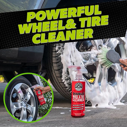 Chemical Guys Car Wash And Interior Detailing Kit With Storage Bag Car Wash Soap, Wheel Cleaner, Interior Spray, Microfiber Towels And Wash Mitt