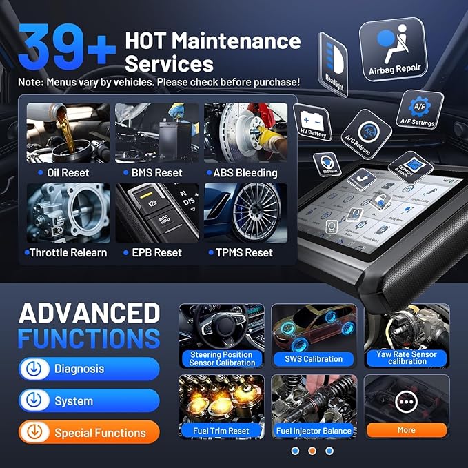 XTOOL D7W OBD2 Scanner Diagnostic Tool: 2026 Wireless Ver. of D7/D7S/D7BT, AI-Assisted Bidirectional Scan Tool with Full System Diagnostic, PMI, ECU Coding, 39+ Resets, CAN FD/DoIP, Scanner for Car