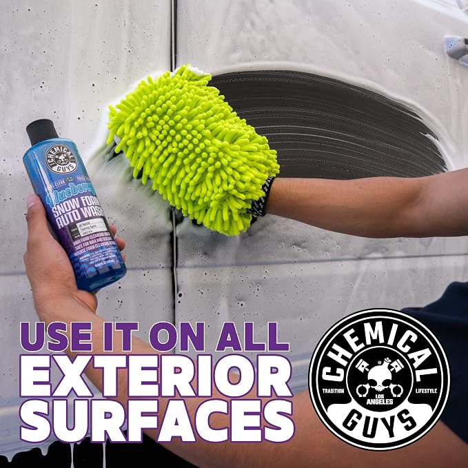 Chemical Guys CWS21616 Blueberry Snow Foam Car Wash Soap (Works with Foam Cannons, Foam Guns or Bucket Washes), Safe for Cars, Trucks, SUVs, Jeeps, Motorcycles, RVs & More, 16 fl. Oz
