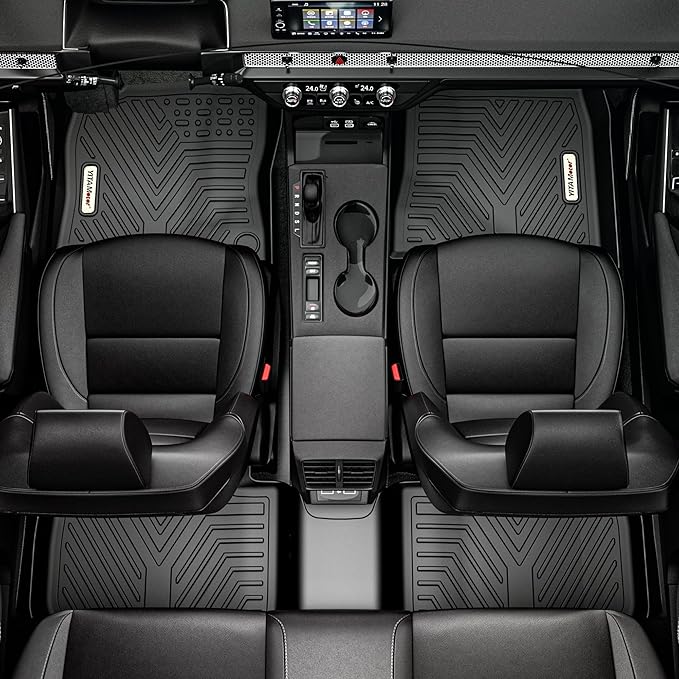 YITAMOTOR Floor Mats Fits for 2020-2026 Ford Explorer 6 Passenger Models, All-Weather Custom Fit TPE Floor Liners Set, 1st, 2nd and 3rd Row