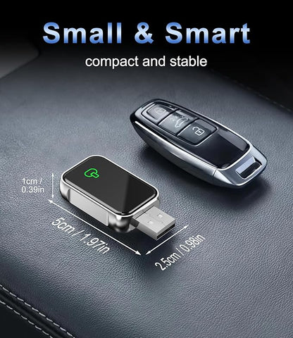 Wireless CarPlay Adapter for Apple iPhone & Android Auto - 2-in-1 Fast & Stable Mini CarPlay Adapter Convert Wired to Wireless, Plug & Play, Auto-Connect, No Delay, BT 5.4, 2.4G/5G WiFi