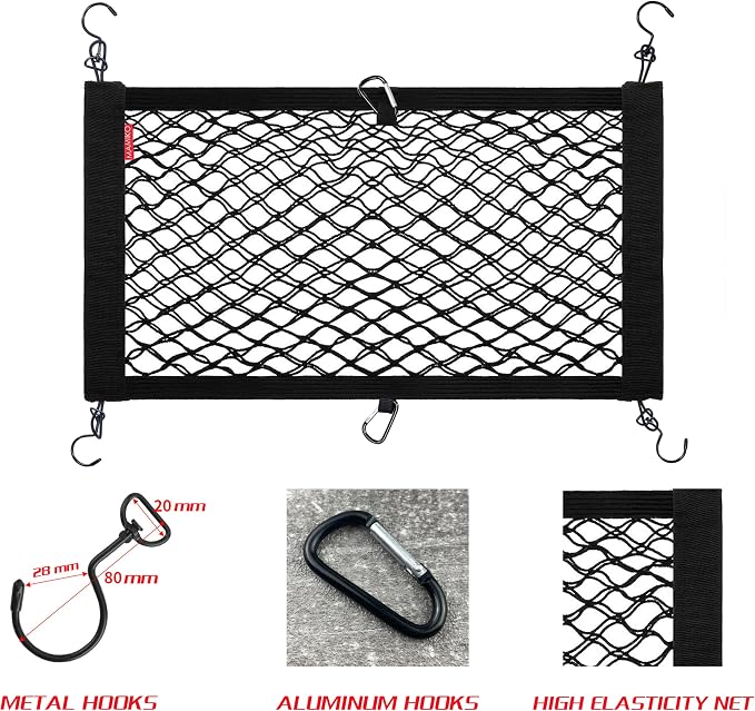 Cargo Net for Utility Folding Wagon, Stroller Wagon, Folding Trolley Cart, Beach Cart Extra Storage Space Large Storage Capacity Net Wagon