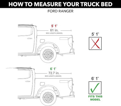 RealTruck Extang Trifecta 2.0 Soft Folding Truck Bed Tonneau Cover | 92638 | Fits 2019-2023 Ford Ranger 6' 1" Bed (72.7")