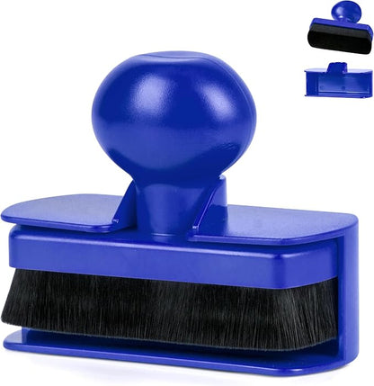 BABYSHEEP Tire Shine Applicator Brush - Large Automotive Tire Dressing Applicator with Storage Stand for Car Detailing & Wash Kit, 3.6 Inch Length (Blue)
