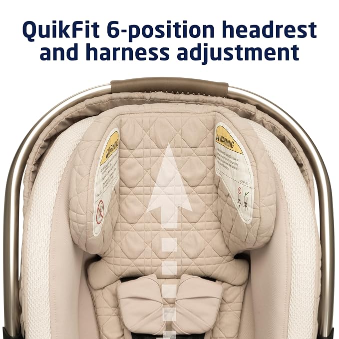 Maxi-Cosi Peri 180 Rotating Infant Car Seat, Baby Car Seat Rotating Carseat, Natural Heritage