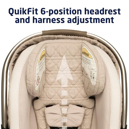 Maxi-Cosi Peri 180 Rotating Infant Car Seat, Baby Car Seat Rotating Carseat, Natural Heritage